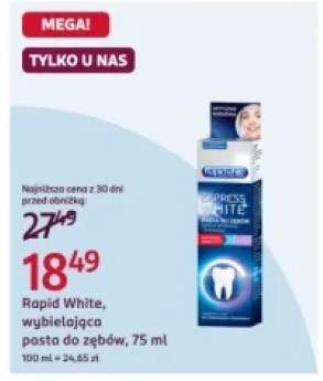 Pasta do zębów Rapid White, wybielająca, 75 ml