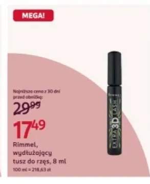 Tusz do rzęs Rimmel, wydłużający, 8 ml