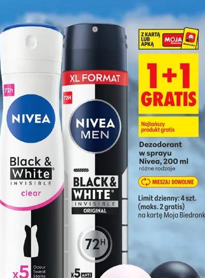 Dezodorant w sprayu Black & White clear