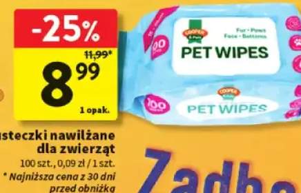 Chusteczki nawilżane dla zwierząt