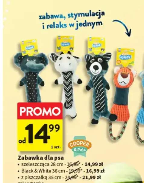 Zabawka dla psa z piszczałką 35 cm