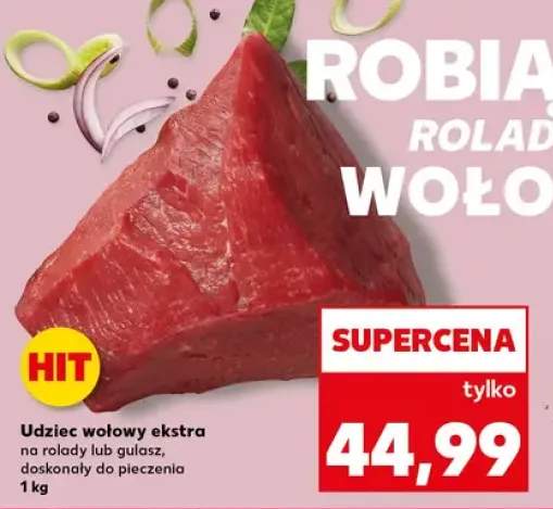 Udziec wołowy ekstra na rolady lub gulasz, doskonały do pieczenia