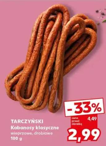 Kabanosy klasyczne wieprzowe, drobiowe