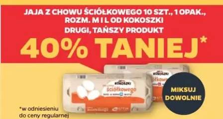 Jaja z chowu ściółkowego rozmiar M, L od kokoszki 