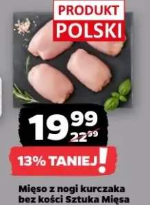 Mięso z nogi kurczaka bez kości