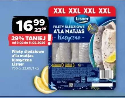 Filety śledziowe a'la matjas klasyczne