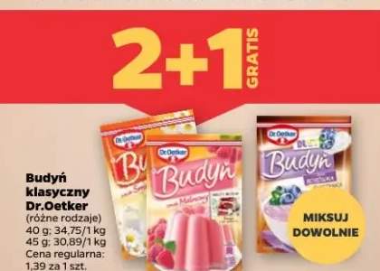 Budyń klasyczny różne rodzaje