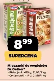 Mieszanki do wypieków różne rodzaje. Naleśniki 312g, Cynamonki 417g