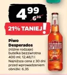 Piwo Desperados różne rodzaje butelka bezwrotna