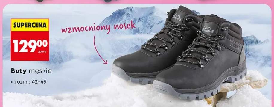 Buty męskie ze wzmocnionym noskiem