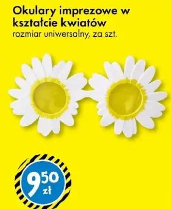 Okulary imprezowe w kształcie kwiatów