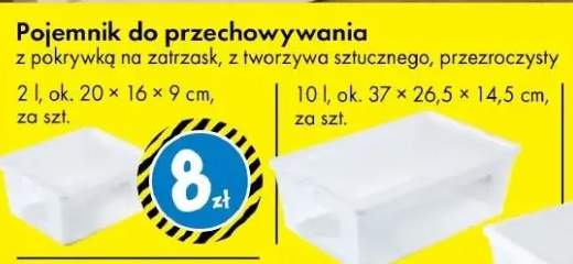 Pojemnik do przechowywania 10 l, ok. 37 × 26,5 × 14,5 cm