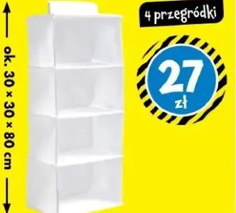 Organizer do zawieszania 4 przegródki