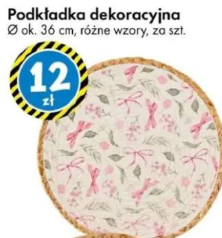 Podkładka dekoracyjna Ø ok. 36 cm, różne wzory