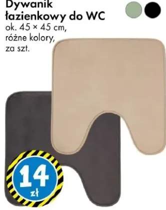 Dywanik łazienkowy do WC ok. 45 × 45 cm, różne kolory