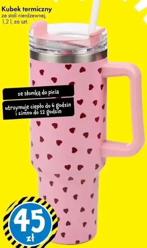 Kubek termiczny ze stali nierdzewnej 1,2 l