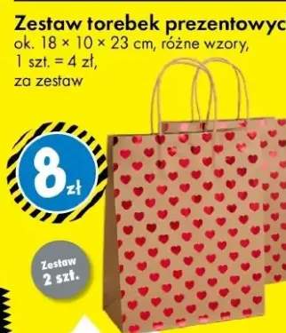 Zestaw torebek prezentowych 18 × 10 × 23 cm