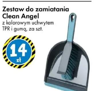Zestaw do zamiatania Clean Angel z kolorowym uchwytem TPR i gumą