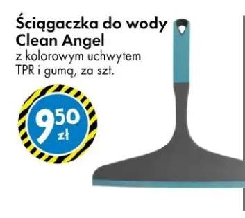 Ściągaczka do wody Clean Angel z kolorowym uchwytem TPR i gumą
