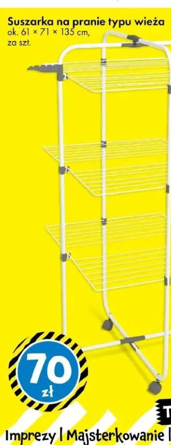 Suszarka na pranie typu wieża ok. 61 × 71 × 135 cm