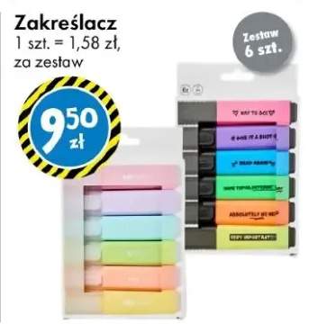 Zakreślacz 1 szt. = 1,58 zł