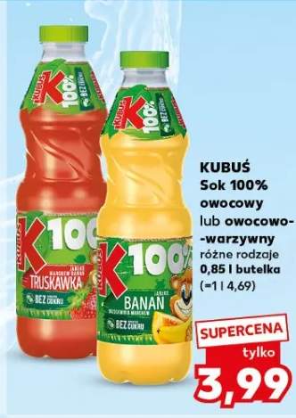 Sok 100% owocowy lub owocowo-warzywny różne rodzaje