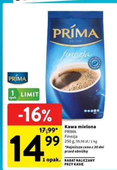 Kawa mielona PRIMA Finezja