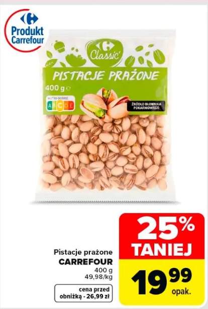 Pistacje prażone Carrefour Classic