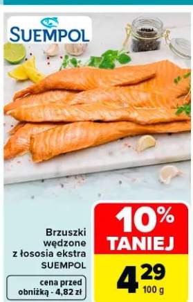 Brzuszki wędzone z łososia atlantyckiego SUEMPOL