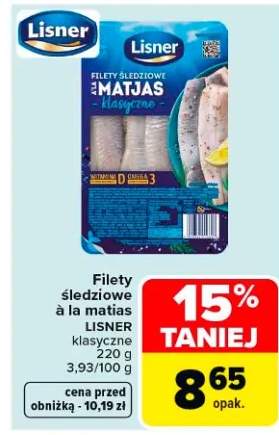 Filety śledziowe à la matias klasyczne LISNER