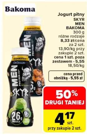 Jogurt pitny Skyr Men różne rodzaje za 2 szt.