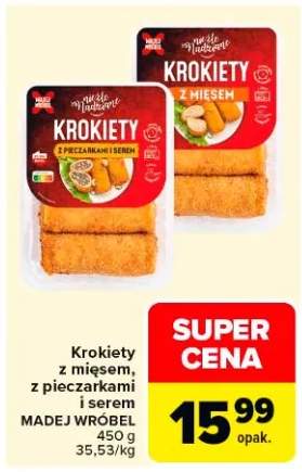 Krokiety z mięsem, z pieczarkami serem 450g