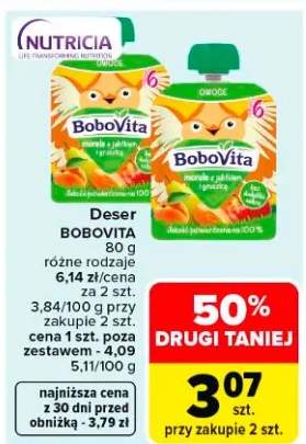 Deser BoboVita gruszka, jabłko różne rodzaje