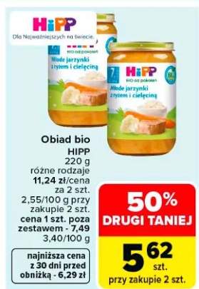 Obiad bio musli jarzynki z ryżem i cielęciną