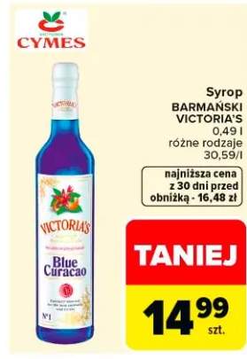Syrop barmański Blue Curaçao