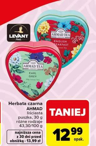 Herbata czarna liściasta puszka, różne rodzaje