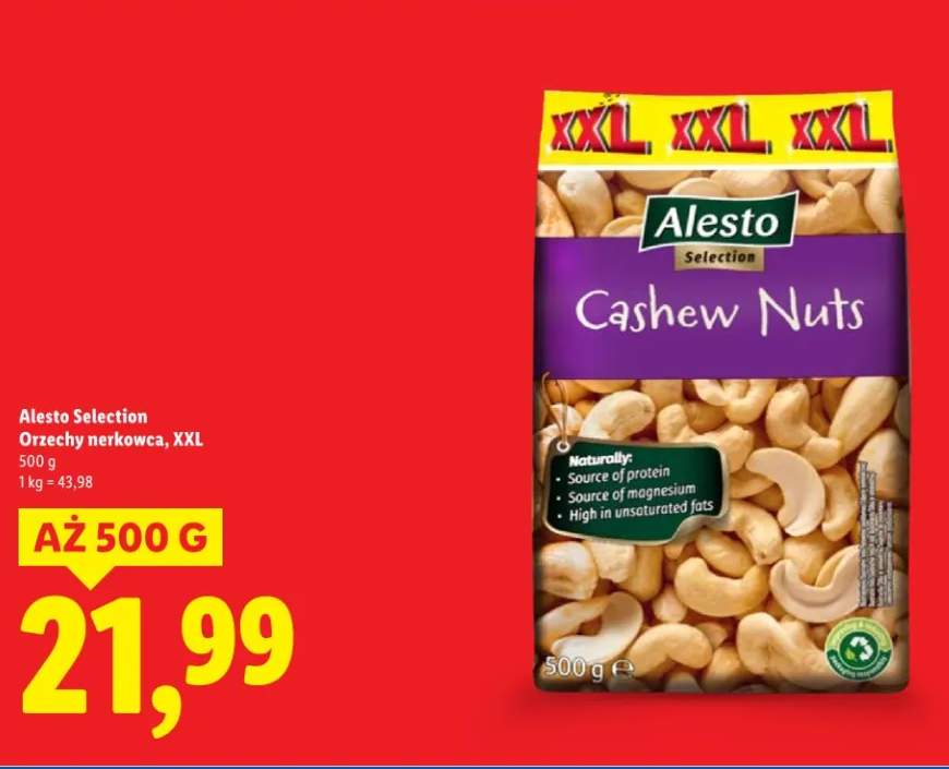 Orzechy nerkowca, XXL