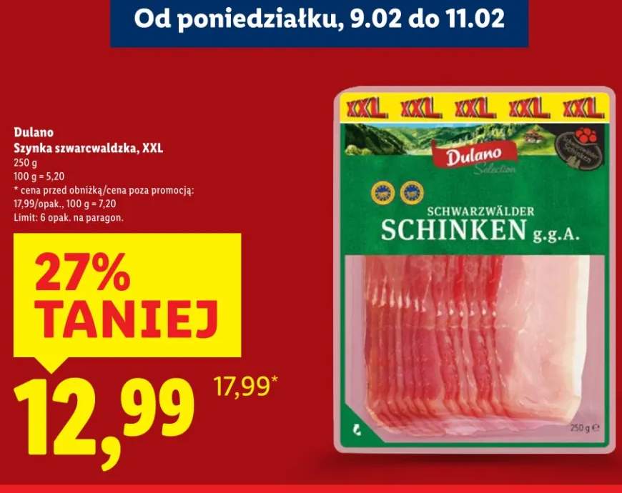 Szynka schwarzwaldzka, XXL