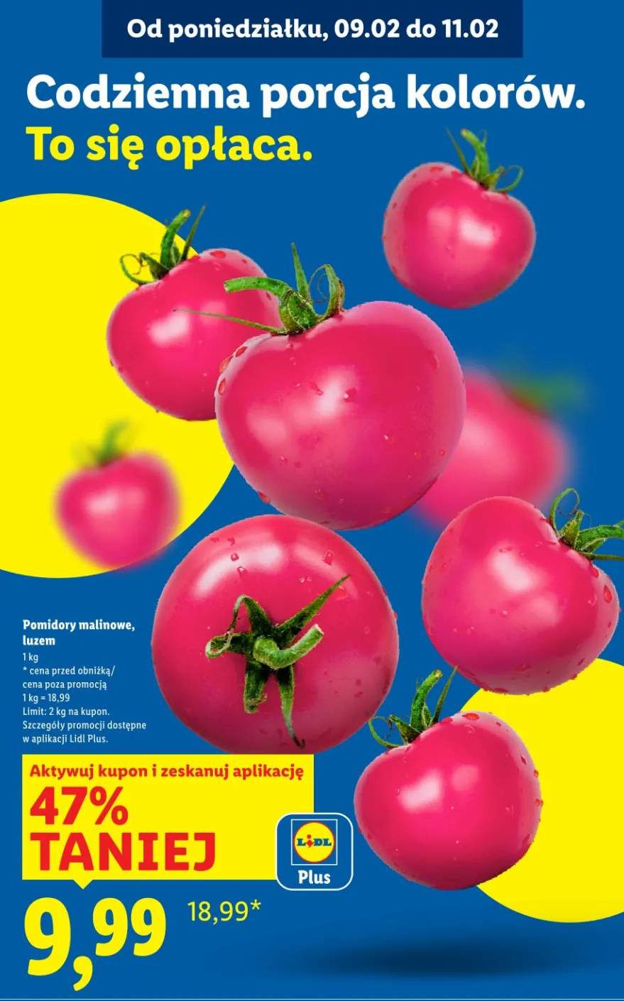 Pomidory malinowe luzem