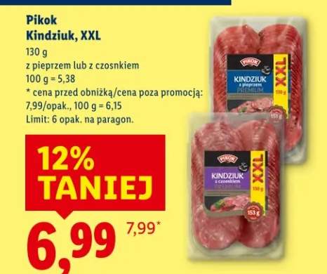 Kindziuk, XXL z pieprzem lub z czosnkiem