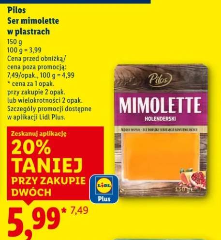 Ser mimolette w plastrach