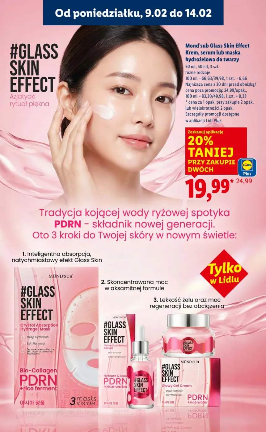 Krem, serum lub maska hydrożelowa do twarzy