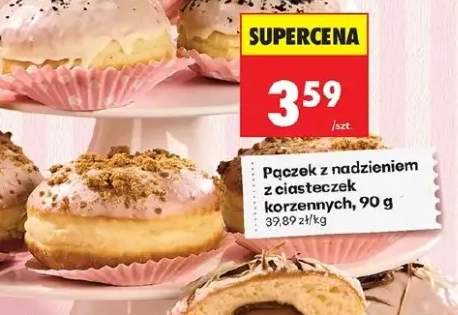 Pączek z nadzieniem z ciasteczek korzennych