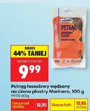 Pstrąg łososiowy wędzony na zimno plastry
