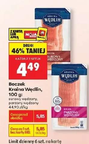 Boczek surowy wędzony