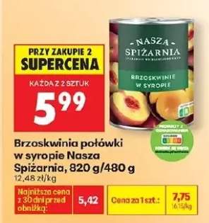 Brzoskwinie brzoskwinia połówki w syropie