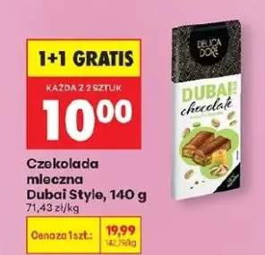 Czekolada mleczna Dubai Style