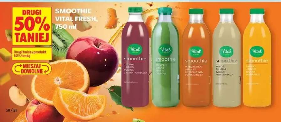 Smoothie jabłko malina czarna porzeczka