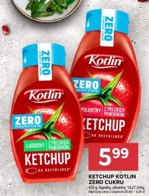 Ketchup zero cukru pikantny