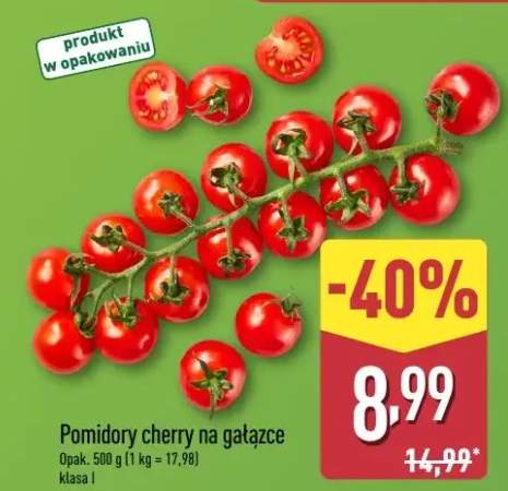 Pomidory cherry na gałązce